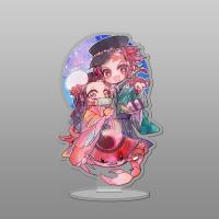 祢豆子炭治郎-巨蟹座 10cm立牌 动漫鬼灭之刃周边立牌祢豆子杏寿郎无一郎蜜璃蝴蝶忍十二星座摆件