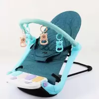 宝石绿款摇椅+多功能脚踏琴(二合一) 婴儿健身器婴儿脚踏钢琴婴儿玩具宝宝益智音乐玩具多功能健身器