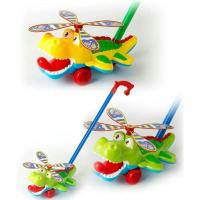 大扬367 手推鳄鱼学步玩具 大扬367 手推鳄鱼学步玩具眨眼 铃铛 益智 儿童过家家玩具 混批