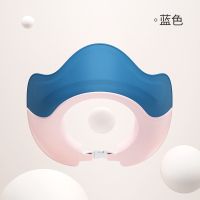 普通第三代天蓝色 第三代浴帽[半包边] 宝宝洗头帽防水护耳眼硅胶儿童洗头神器婴儿沐浴洗澡帽小孩洗发帽