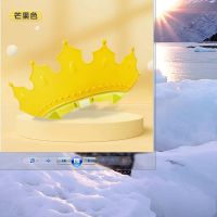[领20元卷真优惠]仅100份 乐彩AA[桔黄]护耳护眼+防回流 宝宝洗发帽硅胶护耳防水小孩婴幼儿童男女孩可调节洗头神器