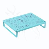 卡通蔚蓝、1层 厨房微波炉置物架煤气灶盖板收纳架电磁炉支架灶台架子燃气灶罩盖