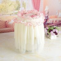 红色 空气炸锅直径23 高31厘米 空气炸锅防尘罩蕾丝破壁机盖巾电饭煲盖布通用型多用罩居家保护罩