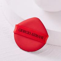 啊红粉扑2片 进口扑面 细腻柔软 送收纳盒 阿玛尼气垫粉扑原装通用替换水滴型干湿两用气垫BB海绵扑不吃粉