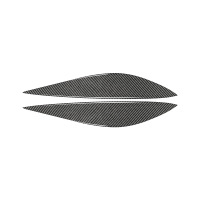 大灯灯眉装饰贴 适用于奔驰老C级E级W204碳纤维内饰改装大灯灯眉碳纤维装饰贴