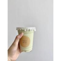 MOON贴纸高透PET杯身+透明平盖 送ABOAT MOON贴纸 260ml 10只 韩式INS咖啡厅MOON一次性透明