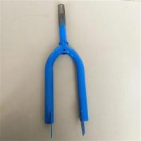 蓝色 12寸长管前叉送五件碗 童车配件前叉儿童自行车配件12寸-20寸前叉儿童三轮车叉子配件