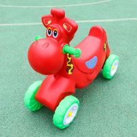 红色小牛滑车 幼儿园儿童滑行学步车户外体育拓展活动器材溜溜车滑滑车室内玩具