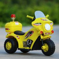 模型款无电瓶 警车款 宝宝婴儿儿童电动车摩托车电瓶电动三轮车充电踏板可坐人玩具童车