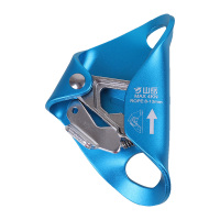 蓝色 山岳胸式攀岩上升器爬绳器户外高空探洞装备登山绳索爬升神器