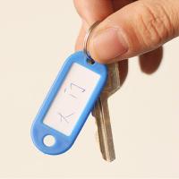 日本标签钥匙扣 可书写钥匙牌 铭牌钥匙扣汽车房门钥匙硅胶标识牌