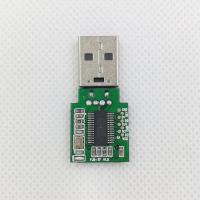 绿色(带焊点可飞线) USB2.0 富景电TF内存卡读卡器PCBA高速USB2.0安国AU6438BS芯片飞线工具