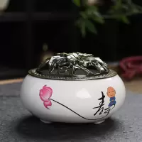 白瓷/小静香炉 陶瓷狻猊香薰炉家用室内创意貔貅香炉熏香檀香沉香茶道摆件盘香炉