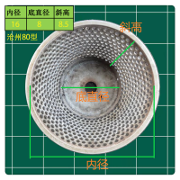 河北沧州80型100目(10个) 河北沧州铁狮磨浆机豆浆机过滤网子豆渣家用商用磨豆配件专用纱网