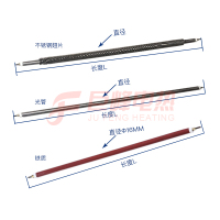 非标定制 Q6不锈钢空气加热管烘箱电热管干烧型电烤箱加热棒铁干烧管