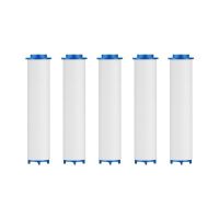 55mm(芯长)-五支装 花洒喷头过滤芯水龙头专用PP棉芯净化除氯淋浴洗澡沐浴净水器家用