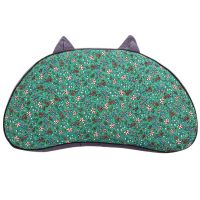 全荞猫肚枕绿色 猫肚枕荞麦枕头枕芯猫咪肚皮午睡荞麦壳枕头单人侧睡护颈椎助睡眠