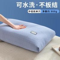蓝湖绿[针织棉枕芯] 单个装[中低枕] 南极人枕头不塌陷不变形枕芯高护颈椎枕助睡眠一对装单双人家用