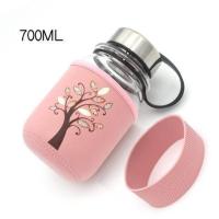 藕色700摇钱树 阿萍大号防摔玻璃杯大容量水杯1000ml2000毫升耐高温加厚超大玻.