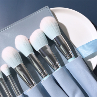 12支化妆刷带收纳包套装全套刷子学生平价初学者蒂芙尼蓝色便携