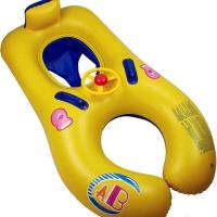 ABC不带篷母子圈(送打气筒) 游泳气垫加厚双人8字泳圈女亲子情侣儿童成人户外游乐园水上浮排