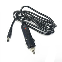 1米圆头 车载电热水杯电源线冰箱洗车机吸尘器电热饭盒充电线12V24V点烟器