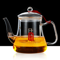 能量[煮茶壶1100ML(送4杯) 煮茶壶泡茶家用蒸茶壶电陶炉煮茶专用白茶煮茶器蒸汽玻璃烧水壶