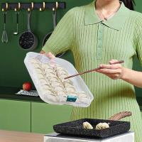 提手[1底][不带盖] 约装40个 饺子盒专用冻饺子盒冰箱收纳盒家用水饺托盘速冻混沌保鲜冷冻盒子