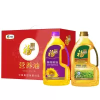 中粮福临门食用油葵花籽油玉米油中粮出品营养搭配油组合送礼盒装