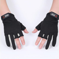 款式一(黑色)均码 均码 防晒防刺男飞磕冬季露三指抓鱼渔具垂钓用品路亚冬钓矶钓钓鱼手套