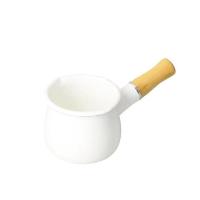 白色 搪瓷奶锅日式高颜值迷你黄油锅宝宝辅食锅可油炸可煮食熬果酱汤锅