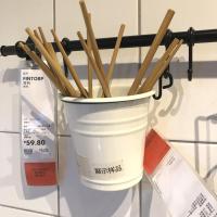 不想打孔可拍强力胶 IKEA宜家家居国内代购芬托厨房挂杆浴室毛巾杆筷子笼网篮调味品架