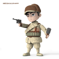 3G模型 MENG MOE-007 Q版解放军战士免胶预分色带地台及装备武器