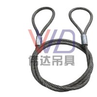 油性6毫米 0.5米-J32 压制钢丝绳压扣起重吊具吊车吊机行车吊绳索具起重工具油性钢丝绳