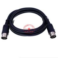 增强版 RVVP 8*0.2双屏蔽 公对公 0.5m 大圆头8芯话筒屏蔽线手拉手会议延长麦克风线公对公公对母 母对母