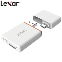 白色 USB3.0 Lexar雷克沙NM卡华为手机nCARD内存卡TF卡MicroSD卡Type-c读卡器