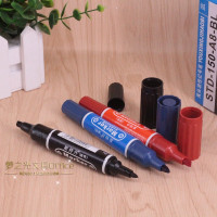 黑色50支 斯特丹150油性记号笔粗 A8双头油性记号笔黑色油性大头笔 记号笔