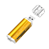 多功能读卡器/颜色随机发 USB2.0 适用照相机读卡器 MS记忆棒/单反/微单SDHC内存卡电脑读卡器