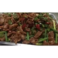 蒙古肉鸭肉调理仿牛半成品菜蚝油肉片食堂快餐5斤