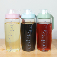 北欧粉300ml 油壶油瓶玻璃防漏家用大号油罐调味料酱油瓶醋壶香油小瓶厨房用品