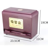 塑料吸管盒—PVC耐摔— 约可装100-300根 JC筷子盒不锈钢吸管盒商用塑料筷盒紫外线筷子消毒机餐厅筷筒收纳