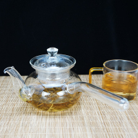 小号滑面450毫升 透明耐热玻璃壶防烫手柄设计手工壶空气灯茶炉电陶炉煤气炉都适用