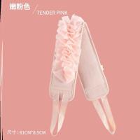 浴花搓背条-粉色 浴花搓澡巾二合一两用粗砂长条女沐浴洗澡神器男士搓背条不伤皮肤