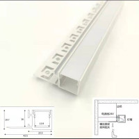 银CX-35含光源 暖黄 其它 led超窄悬浮双眼皮吊顶线形灯槽反光灯带客厅 卧室无主灯洗墙灯槽