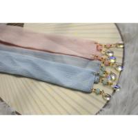 云梦泽发带两条(奶蓝+淡粉) 只是两条发带 一斛珠 瑶瑶 遇见神鹿 古风汉服配饰发饰仙气飘带发带流苏蝴蝶结