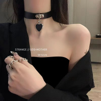 单独项圈 不含链条 脖子上戴的饰品人用项圈女m项链牵引绳控制颈带choker颈链配饰