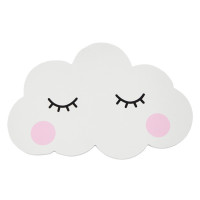 腮红云朵墙贴 中 白色云朵月球睫毛墙贴幼儿园儿童房墙贴墙面装饰