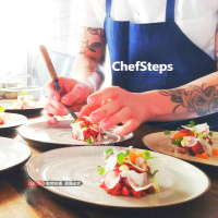 摆盘小抹刀 创意厨师彩色摆盘镊子西餐西点厨师创意画盘工具画勺金色炫彩款勺