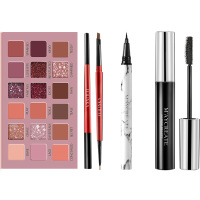 眼部套装 眼妆套装全套眼部彩妆初学者眼影盘眼线笔眉笔睫毛膏组合装女防水