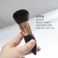 粉饼刷 人造纤维 小胖刷!平头粉饼专用刷粉底刷化妆师专用无痕短柄圆头散粉化妆刷